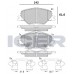 Set placute frână ICER 182332
