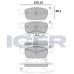 Set placute frână ICER 182221