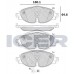 Set placute frână ICER 182111-204