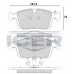Set placute frână ICER 182266