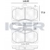 Set placute frână ICER 182059