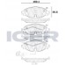 Set placute frână ICER 182111