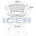 Set placute frână ICER 182241