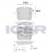 Set placute frână ICER 182308