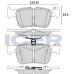 Set placute frână ICER 182198-200