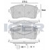 Set placute frână ICER 182335-200