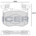 Set placute frână ICER 182367