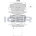 Set placute frână ICER 182090