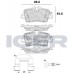 Set placute frână ICER 182360