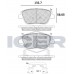 Set placute frână ICER 182136
