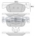 Set placute frână ICER 182274