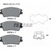 Set placute frână TEXTAR 2232901