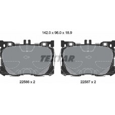 Set placute frână TEXTAR 2258601