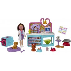 Păpușa Mattel Barbie Chelsea Pet Vet (HGT12)