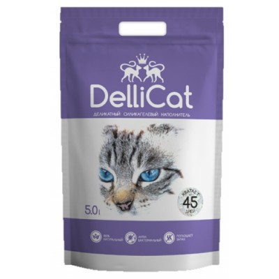 Asternut igienic pentru pisici DelliCat Lavender 5L