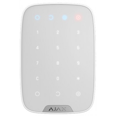 Беспроводная сенсорная клавиатура Ajax KeyPad Plus White