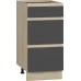 Bucatarie modulara Magnusplus Jetta Jos №8 Cabinet Graphite/Oak Sonoma