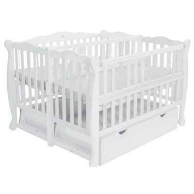 Кроватка Гойдалка Duo White (1B330-1)