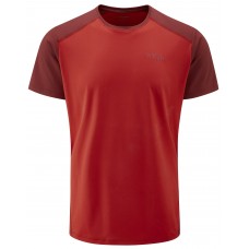 Мужская футболка Rab Force Tee Ascent Red/Oxblood Red M