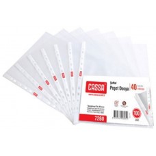 File protectie pentru documente Cassa A4/40mkm 100pcs (7260)