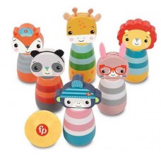 Set jucării Fisher Price Wooden Character Skittles (72030A)