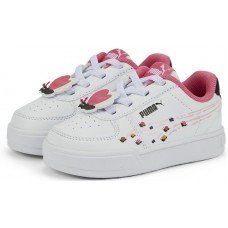 Ghete pentru copii Puma Caven Small World Ac Inf Puma White/Almond Blossom/Black/Sunset Pink 20