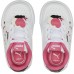 Кеды детские Puma Caven Small World Ac Inf Puma White/Almond Blossom/Black/Sunset Pink 20