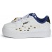 Ghete pentru copii Puma Caven Small World Ac Inf Puma White/Desert Tan/Black/Tangerine 20