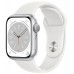 Smartwatch Apple Watch Series 8 41mm Silver Aluminium Case with Sport Band White (MP6K3)