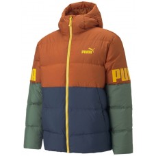 Мужской пуховик Puma Power Hooded Down Puffer Warm Chestnut L