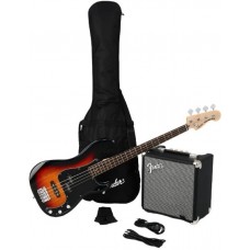 Chitară bas electrică Fender Squier Affinity Series Precision PJ LF Pack Bass (3-color sunburst)