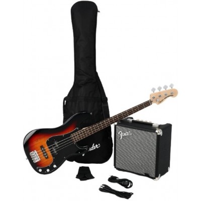 Chitară bas electrică Fender Squier Affinity Series Precision PJ LF Pack Bass (3-color sunburst)