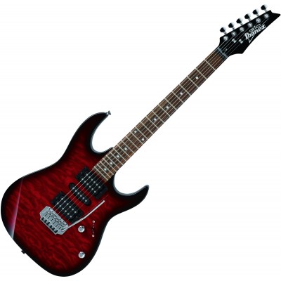 Chitara electrica Ibanez GRX70QA TRB (Transparent Red Burst)