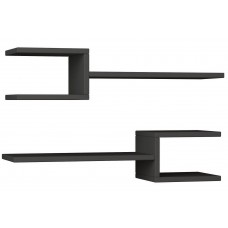 Raft de perete Necoline Fork Double Anthracite