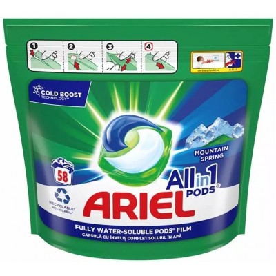 Capsule Ariel Pods Mountain Spring Gel 58x25.2g