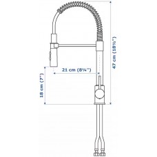 Смеситель для кухни IKEA Vimmern (90305290)