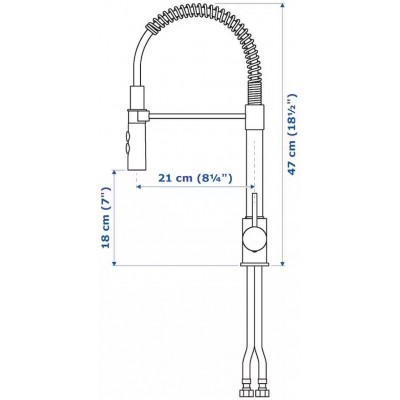 Смеситель для кухни IKEA Vimmern (90305290)