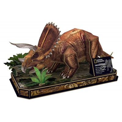 3D пазл-конструктор CubicFun Triceratops (DS1052h)