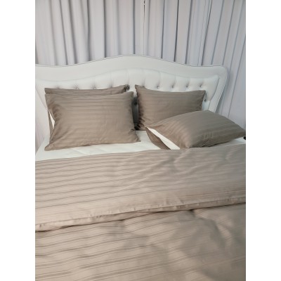 Постельное бельё LiLiMax Premium Satin Cappuccino Fitted Sheet 160x200x30