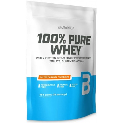 Протеин Biotech 100% Pure Whey Salted Caramel 454g