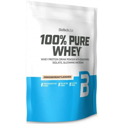 Proteină Biotech 100% Pure Whey Cookies & Cream 454g