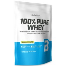 Proteină Biotech 100% Pure Whey Banana 454g