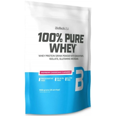 Proteină Biotech 100% Pure Whey Raspberry Cheesecace 1000g