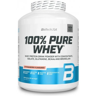 Протеин Biotech 100% Pure Whey Strawberry 2270g