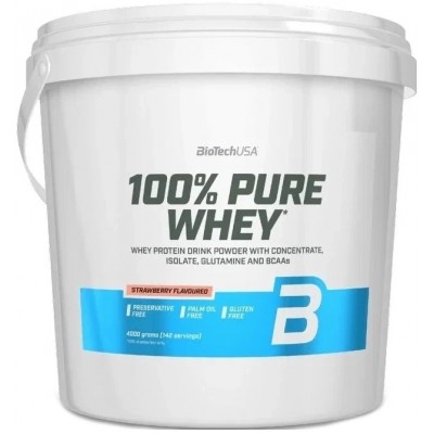 Протеин Biotech 100% Pure Whey Strawberry 4000g