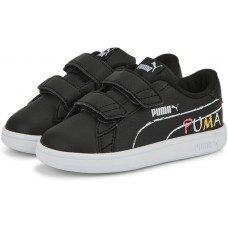 Ghete pentru copii Puma Smash V2 Home School V Inf Puma Black/White/Sunset Glow/Nitro Blue/Sun Stream 21