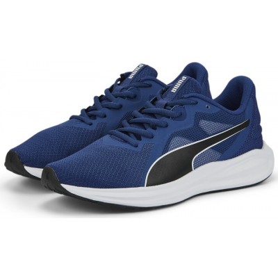 Adidași pentru copii Puma Twitch Runner Jr Blazing Blue/Puma Black/White 36