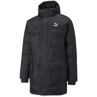 Geacă pentru bărbați Puma Hooded Down Parka Puma Black L