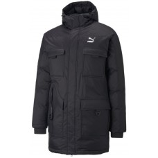 Geacă pentru bărbați Puma Hooded Down Parka Puma Black S