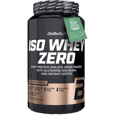 Proteină Biotech Iso Whey Zero Caffe Latte 908g